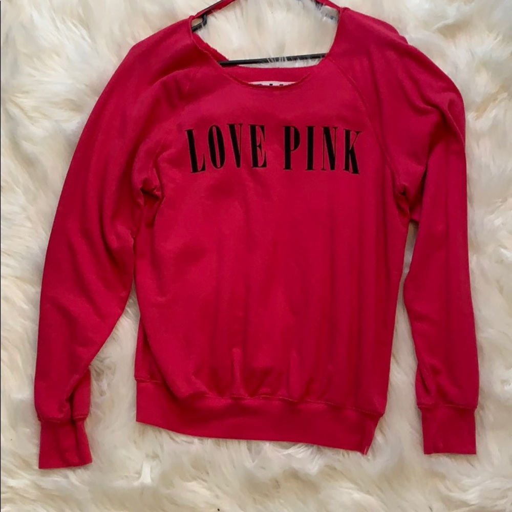 Victoria’s Secret love pink long sleeve crewneck